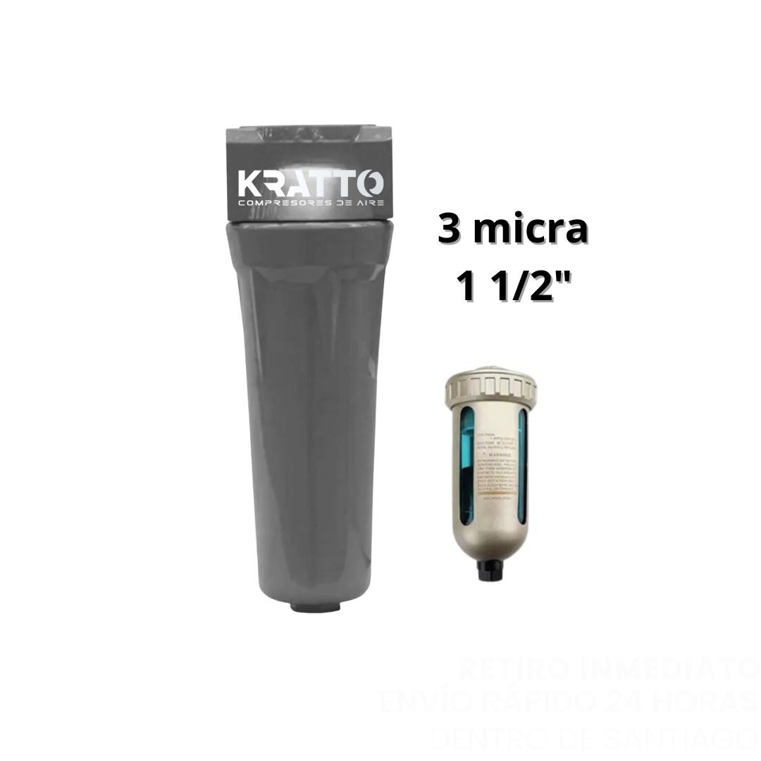 Filtro de Línea Q-035 KRATTO 3500L/min - 1 1/2